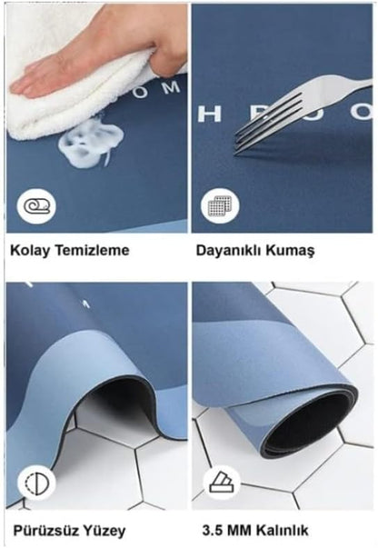 Hızlı Emilim Kaymez Paspas